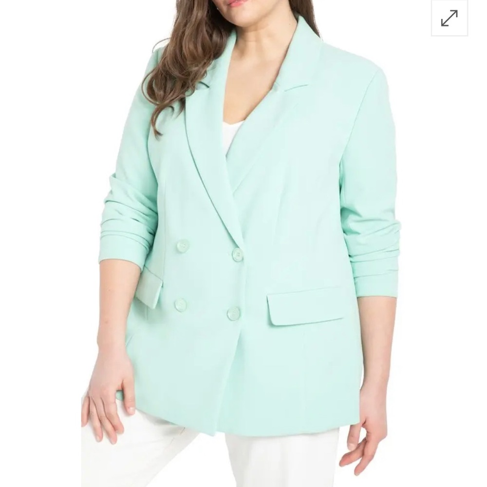 Eloquii Mint Green Blazer